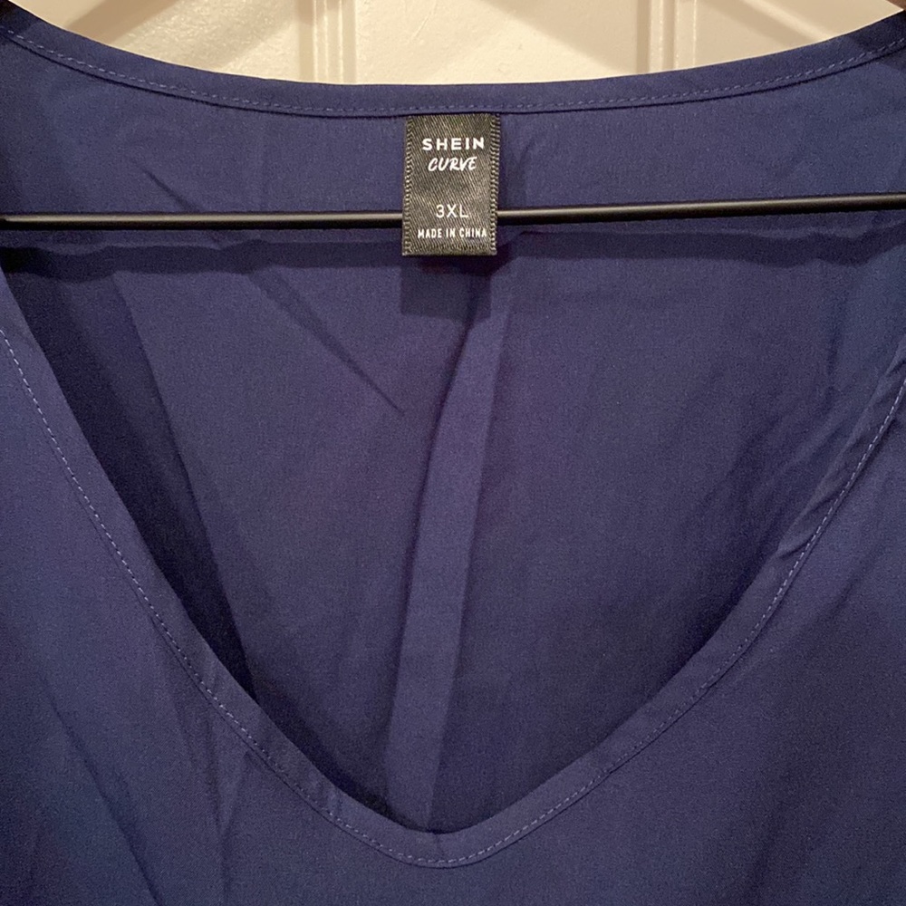 NWOT Shein Flutter Sleeve Blouse 3X - Picture 6 of 10